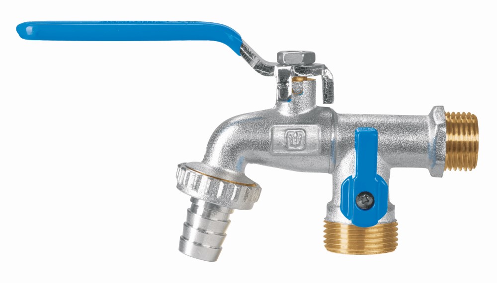 LLAVE DE ESFERA DOBLE SALIDA 1/2