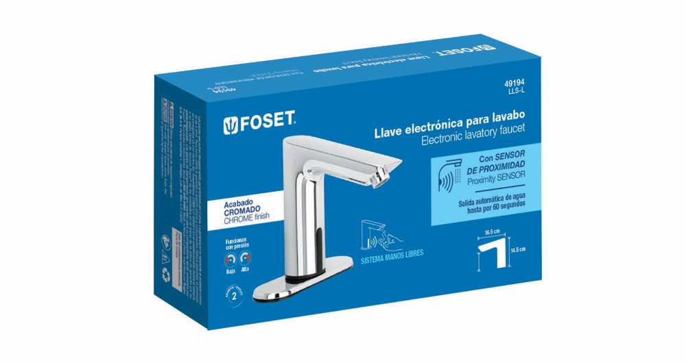 MEZCLADORA SENSOR LAVABO FOSET 49194