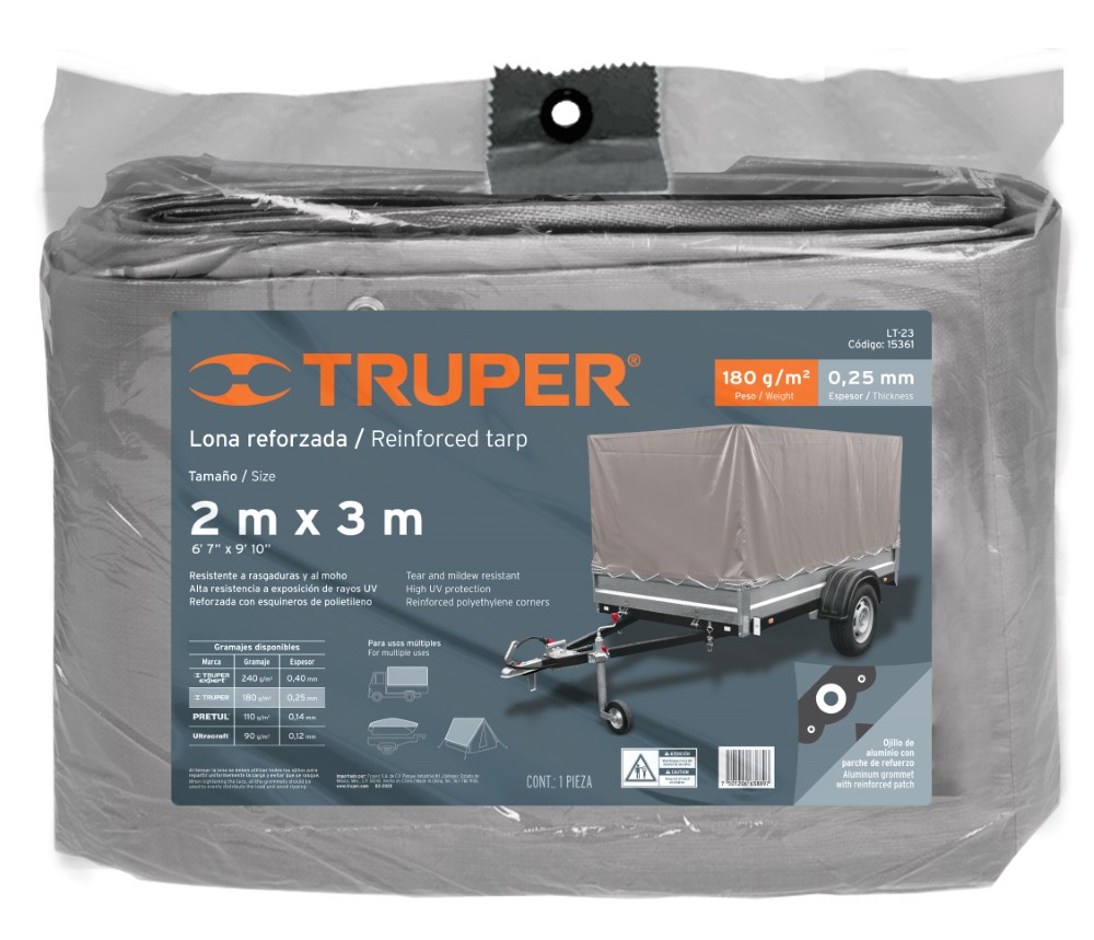 LONA REFORZADA 5 X 6 METROS