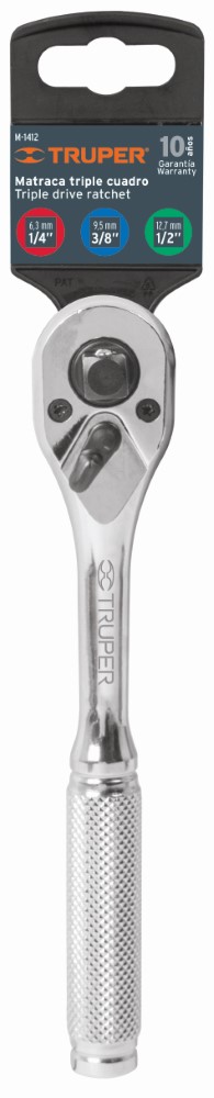 MATRACA TRIPLE CUADRO DADOS 1/4