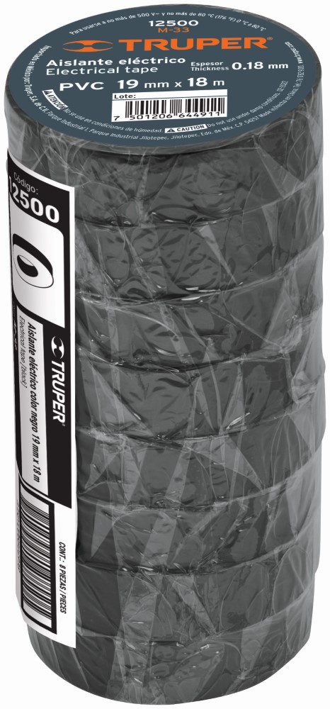 CINTA AISLAR NEGRA 3/4 X 18M