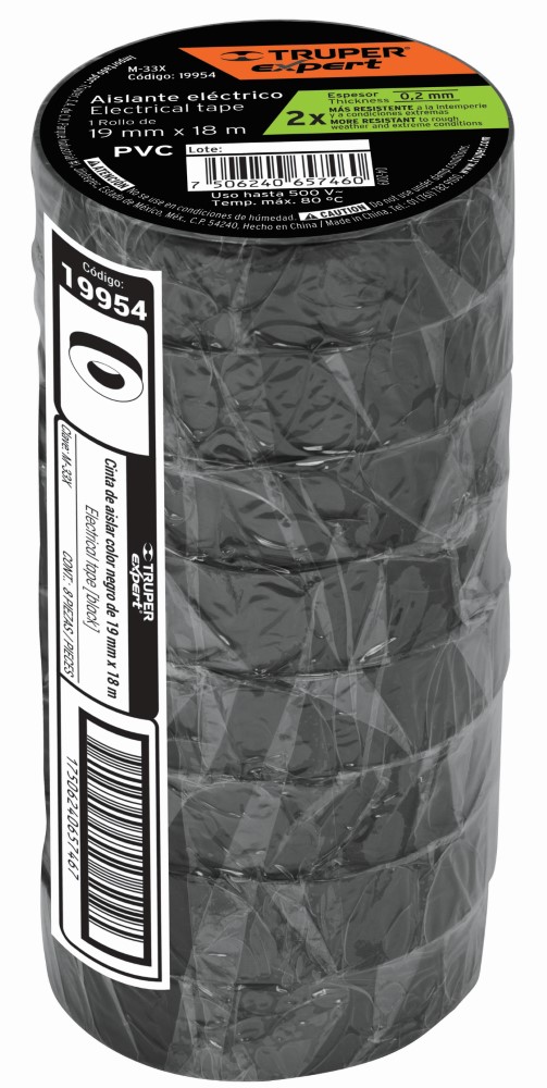 CINTA AISLAR 19MM X 18M TRUPER EXP 19954