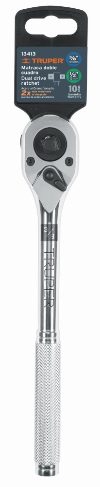 MATRACA 1/2 Y 3/8 DOBLE CUADRO TRUPER