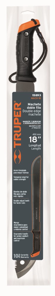 MACHETE DOBLE FILO 18