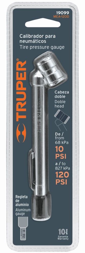 MEDIDOR PRESION 120 LB CABEZA DOBLE MEA-
