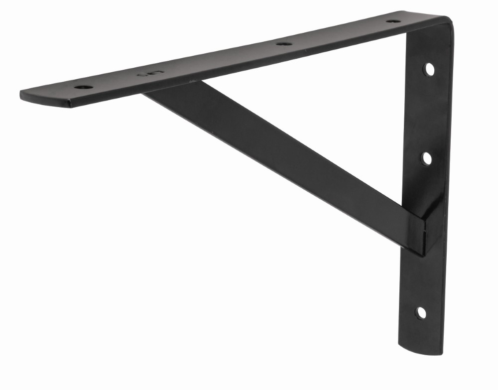 MENSULA REFORZADA NEGRA 8 X 12 FIERO