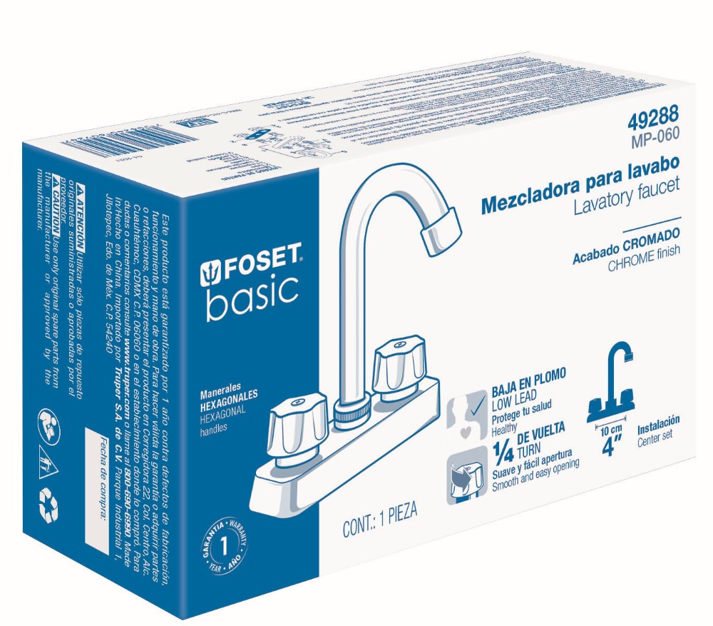 MEZCLADORA LAVABO BAR ABS TRAD BASIC