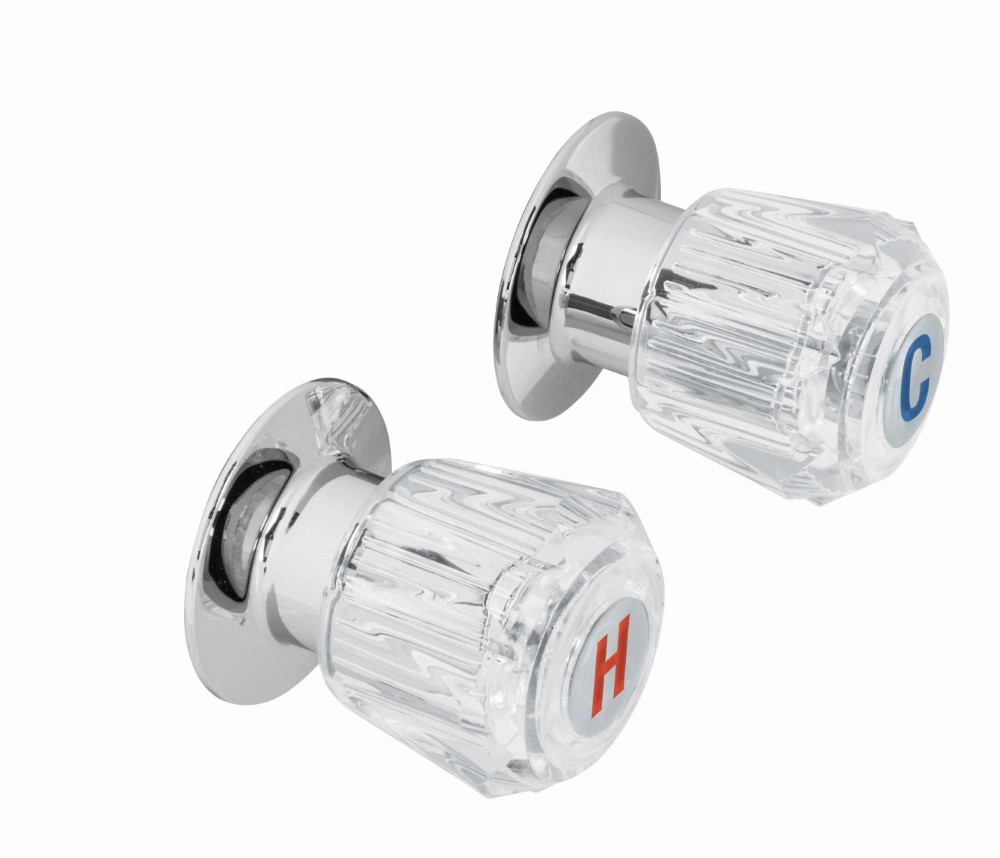 JUEGO 2 MANERALES REGADERA ACRILICO BASI