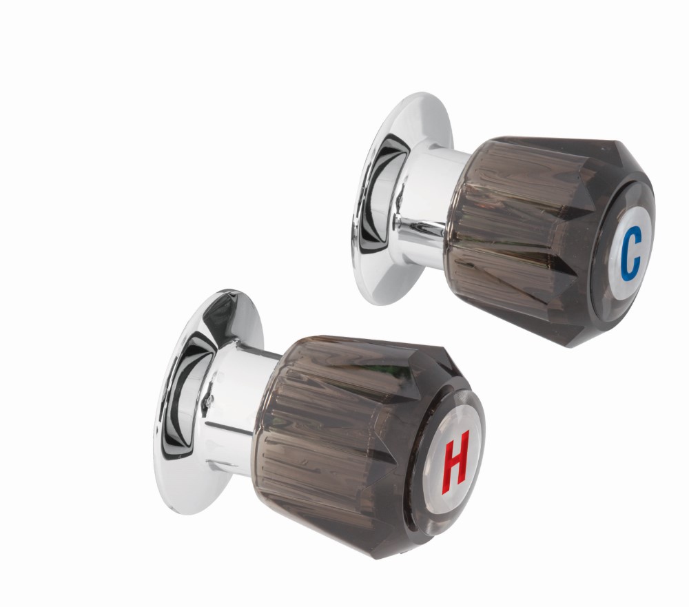 JUEGO 2 MANERALES ACRILICO REGADERA HUMO