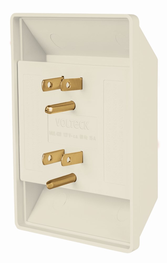 MULTICONTACTO 6 ENTRADAS CUADRADO VOLTEK