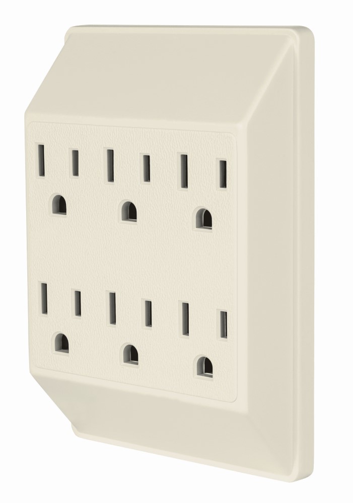 MULTICONTACTO 6 ENTRADAS CUADRADO VOLTEK