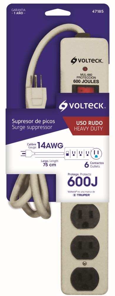 MULTICONTACTO 6 ENTRADAS SUPRESOR PICOS