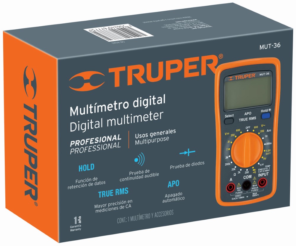 MULTIMETRO DIGITAL PROFESIONAL 100360