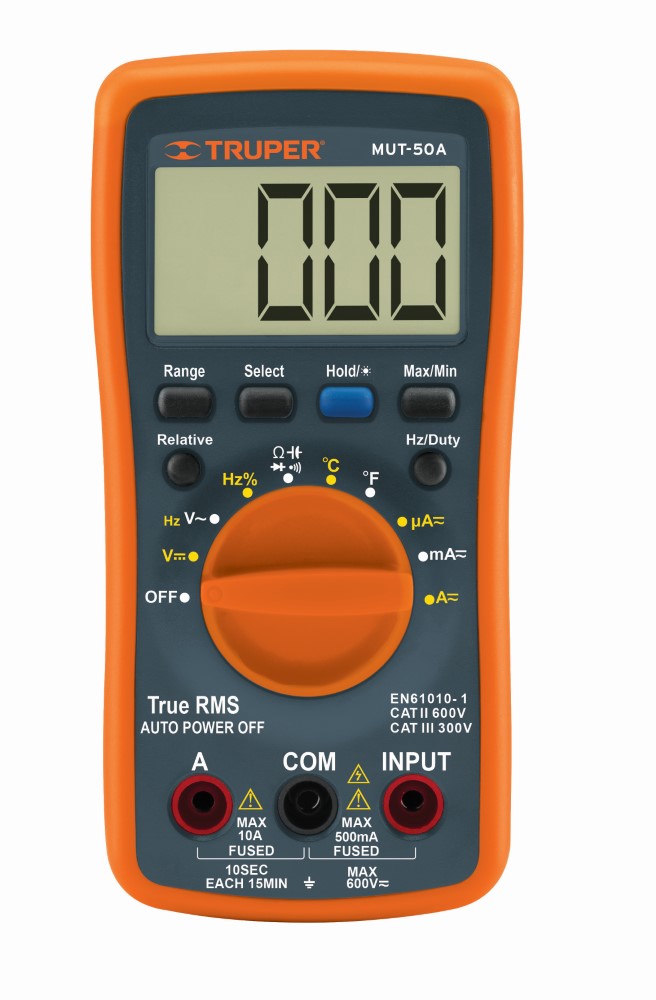 MULTIMETRO DIGITAL RET DATOS 100361