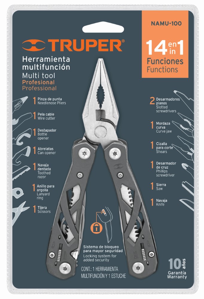 NAVAJA MULTIHERRAMIENTA C/ 14 FUNCIONES