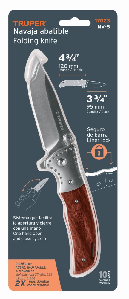 NAVAJA ABATIBLE MANGO METALICO 5
