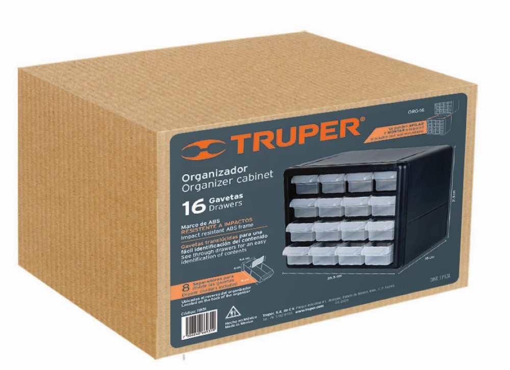 ORGANIZADOR 16 COMPARTIMIENTOS 11851 TRU
