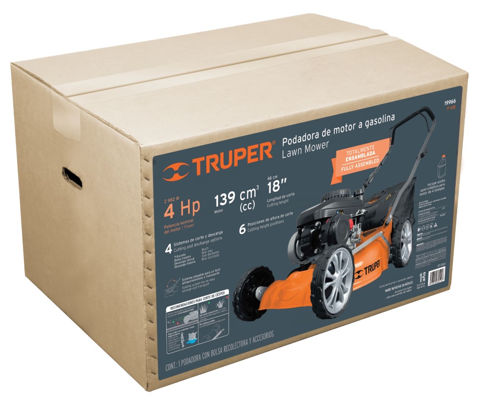 PODADORAS CON MOTOR A GASOLINA 4HP 18
