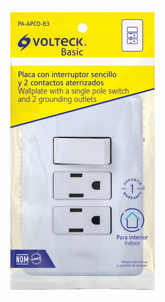 PLACA ARMADA 1 APAG 2 CONTACTOS BASIC