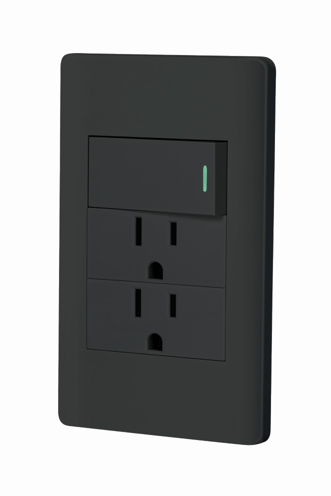 PLACA ARMADA NEGRA INTER 2CONTACTOS 1MOD