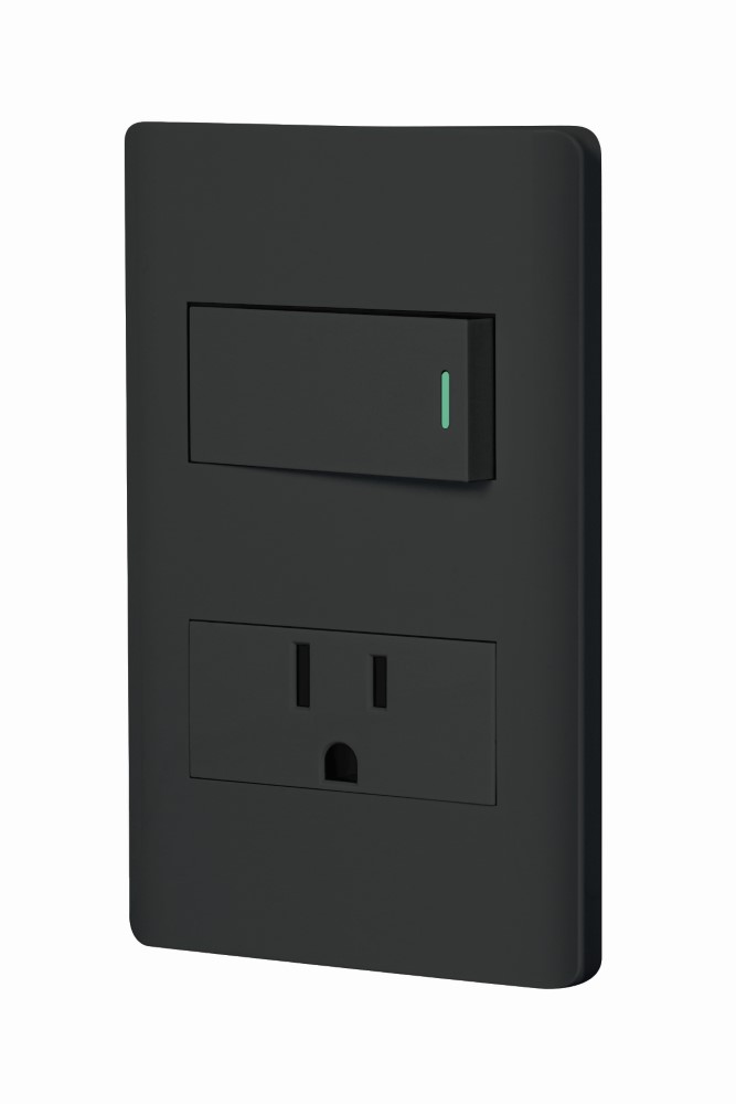 PLACA ARMADA NEGRA INTER Y CONTACTO 1MOD