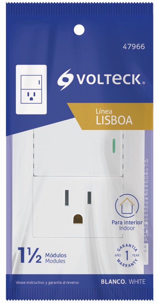 PLACA ARMADA BLANCA INTY CONTACTO 1.5MOD