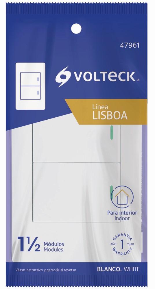 PLACA ARMADA BLANCA 1INT 1DE3VIAS 1.5MOD