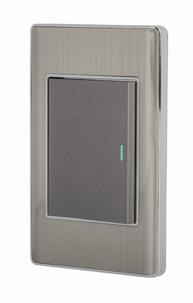 PLACA ARMADA ACERO INOX 1INT 3MOD LISBOA