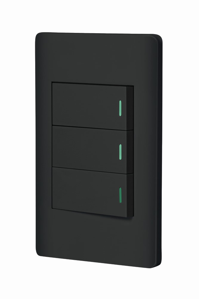 PLACA ARMADA NEGRA 3INT 1MOD LISBOA