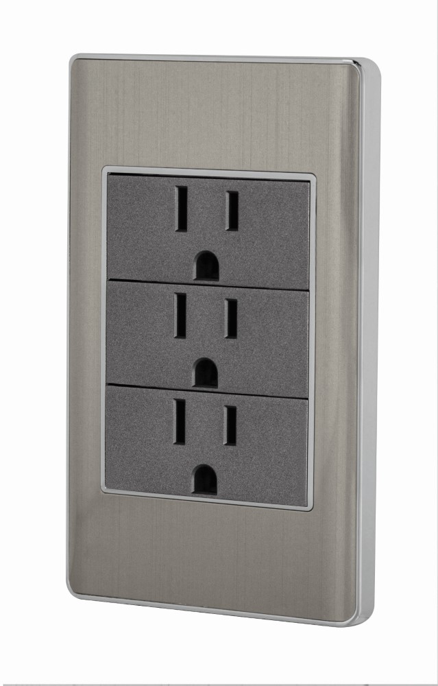 PLACA ARMADA ACERO INOX 3CON 1MOD LISBOA