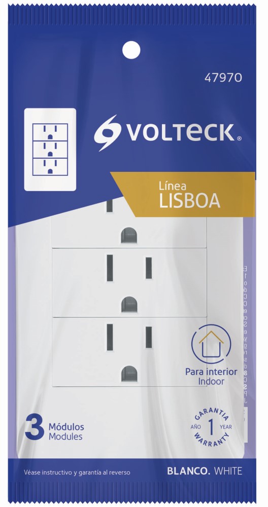 PLACA ARMADA BCA 3 CONTACTOS 1 MOD LISBO