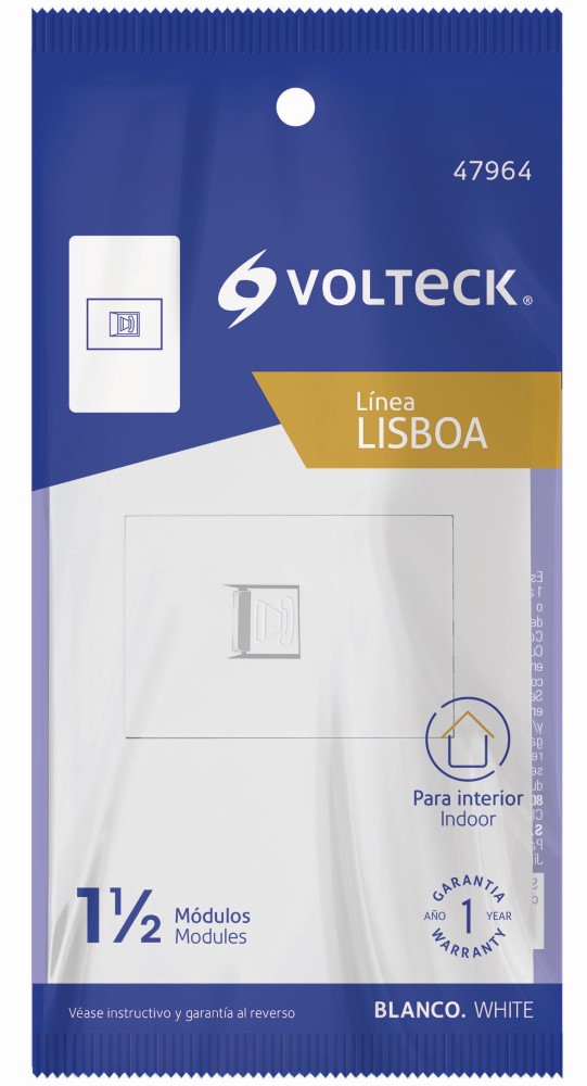 PLACA ARMADA BCA 1TOMA P/TEL 1.5MOD LISB