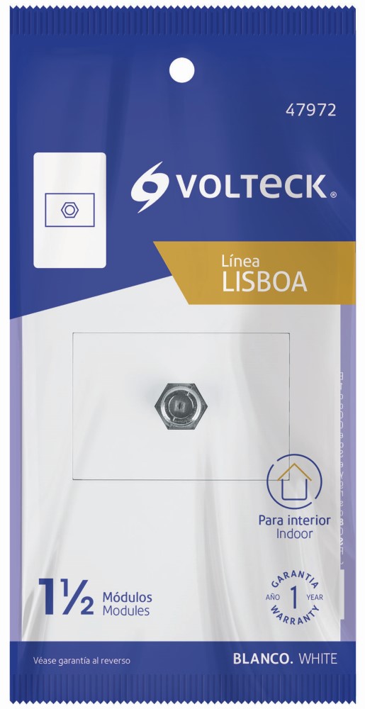 PLACA ARMADA  BCA 1 TOMA TV 1.5MOD LISBO