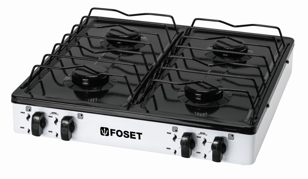 PARRILLA GAS 4 QUEMADORES BLANCA 48150