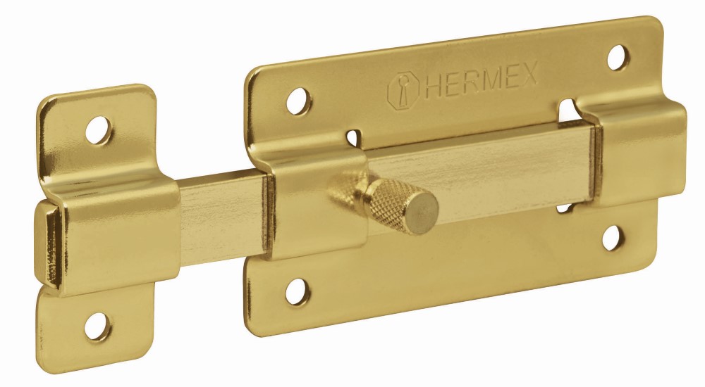 PASADOR BARRA PLANA LATON 4