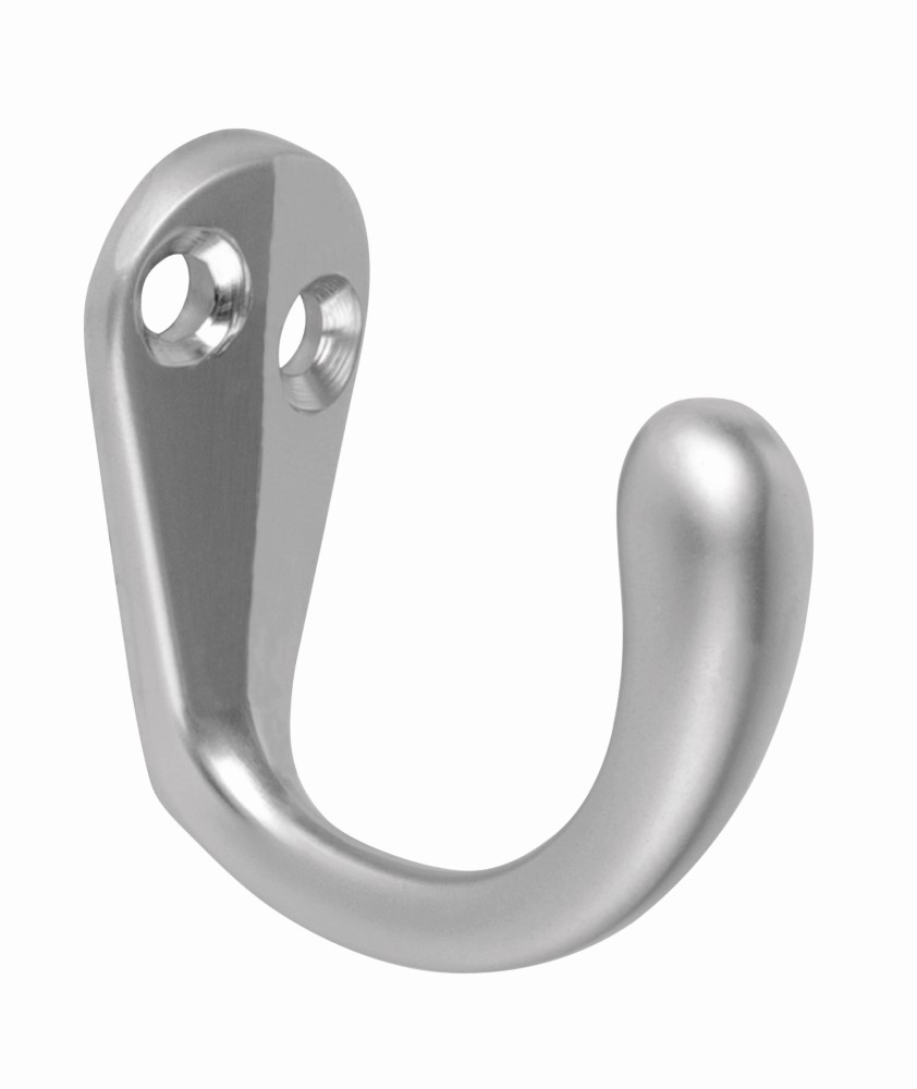 GANCHO SENCILLO TIPO PERCHERO CROMO MATE