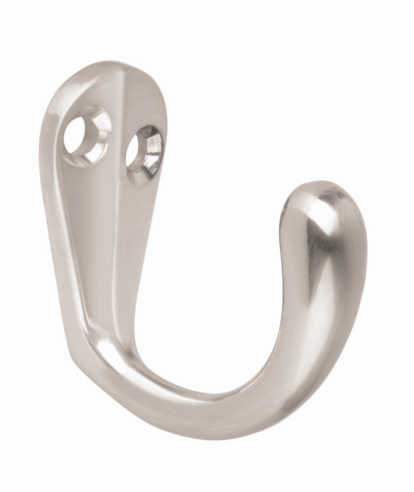 GANCHO SENCILLO TIPO PERCHERO NIQUEL SAT