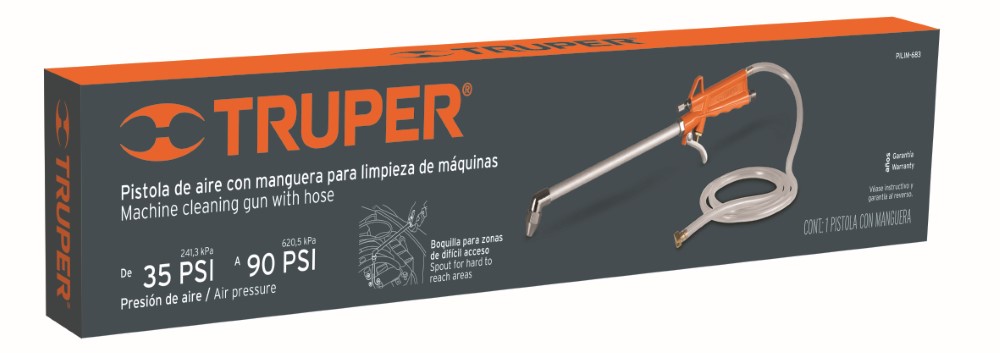 PISTOLA LIMPIEZA MAQUINAS 1/4 NPT 19237