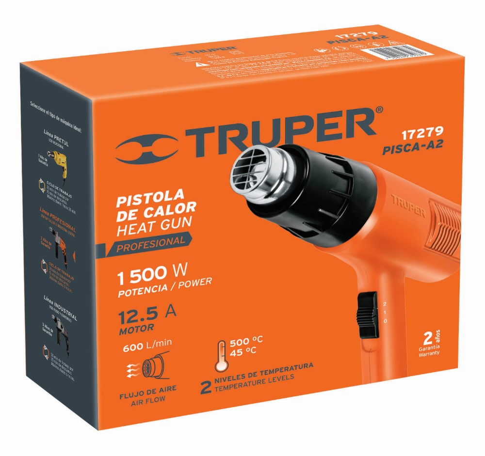 PISTOLA CALOR 1500W PRO