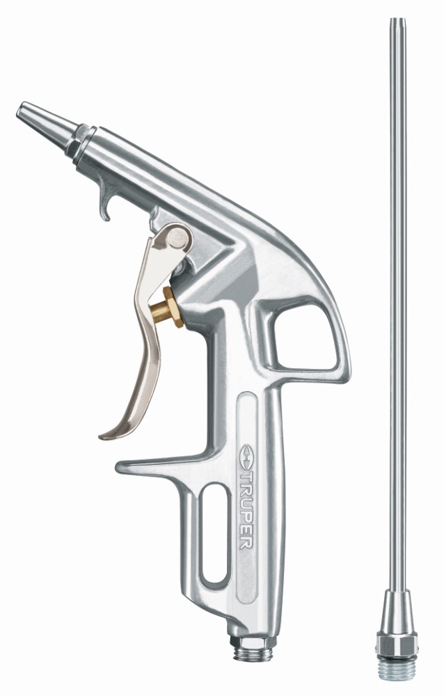 PISTOLA METALICA CON 2 BOQUILLAS