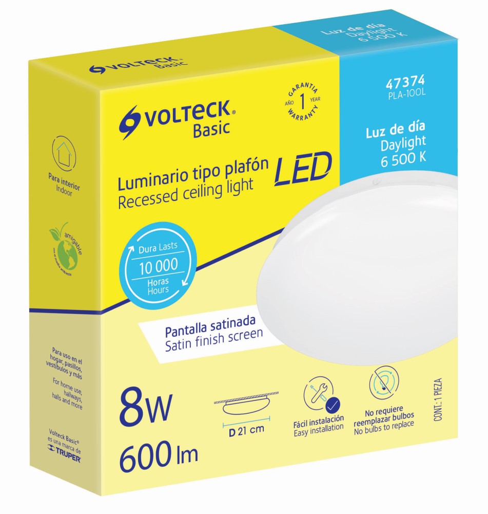 PLAFON REDONDO 8W LED