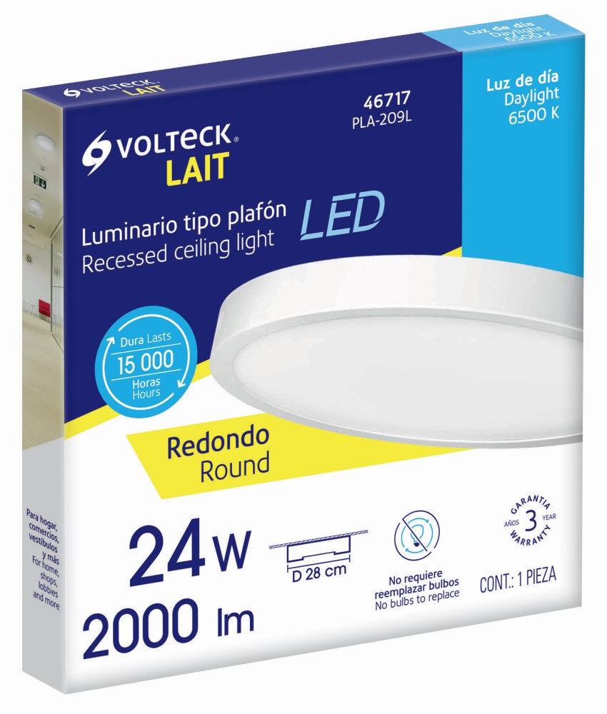 LUMINARIO LED SOBREPONER 24W