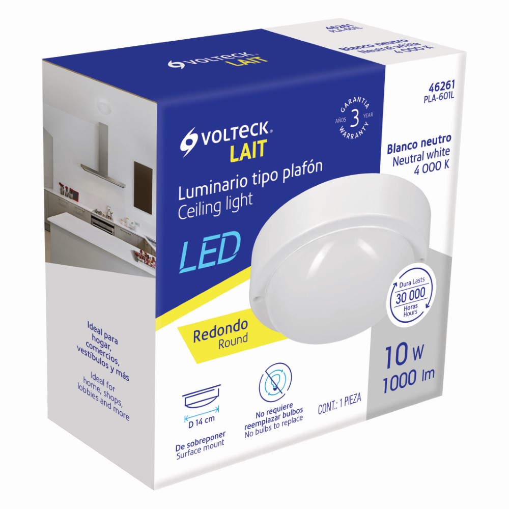 PLAFON REDONDO 10W IP54 LED