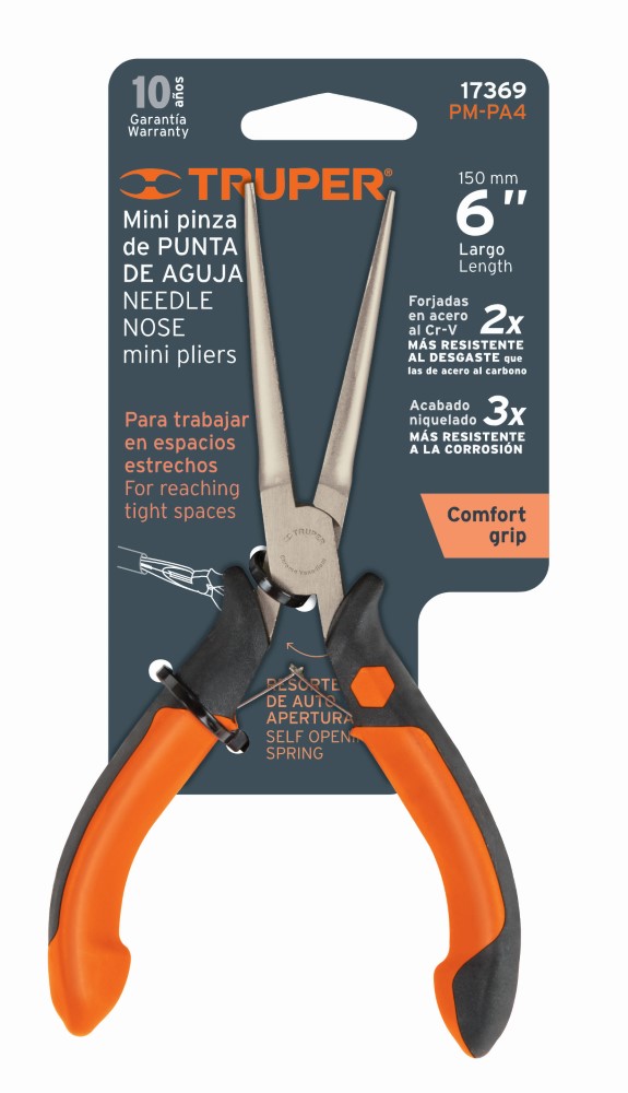 PINZA PUNTA AGUJA MINI 6