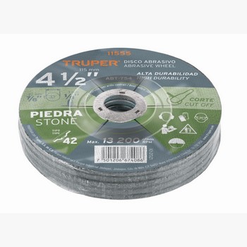 DISCO CORTE PIEDRA 4-1/2 1155 TRUPER