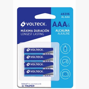 PILA ALCALINA AAA 4PZ 46316 VOLTECH