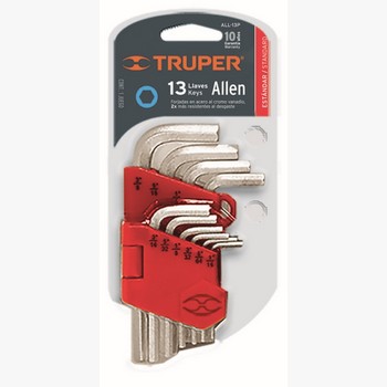 JUEGO 13 LLAVES ALLEN STD