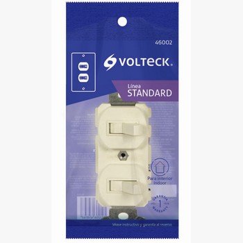 INTERRUPTOR DUPLEX PALANCA VOLTECK