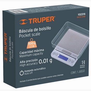 BASCULA DIGITAL PRECISION BOLSILLO 500G