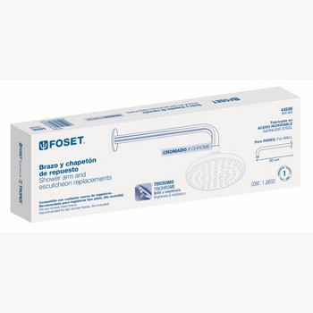 BRAZO Y CHAPETON REPUESTO REGADERA AQUA